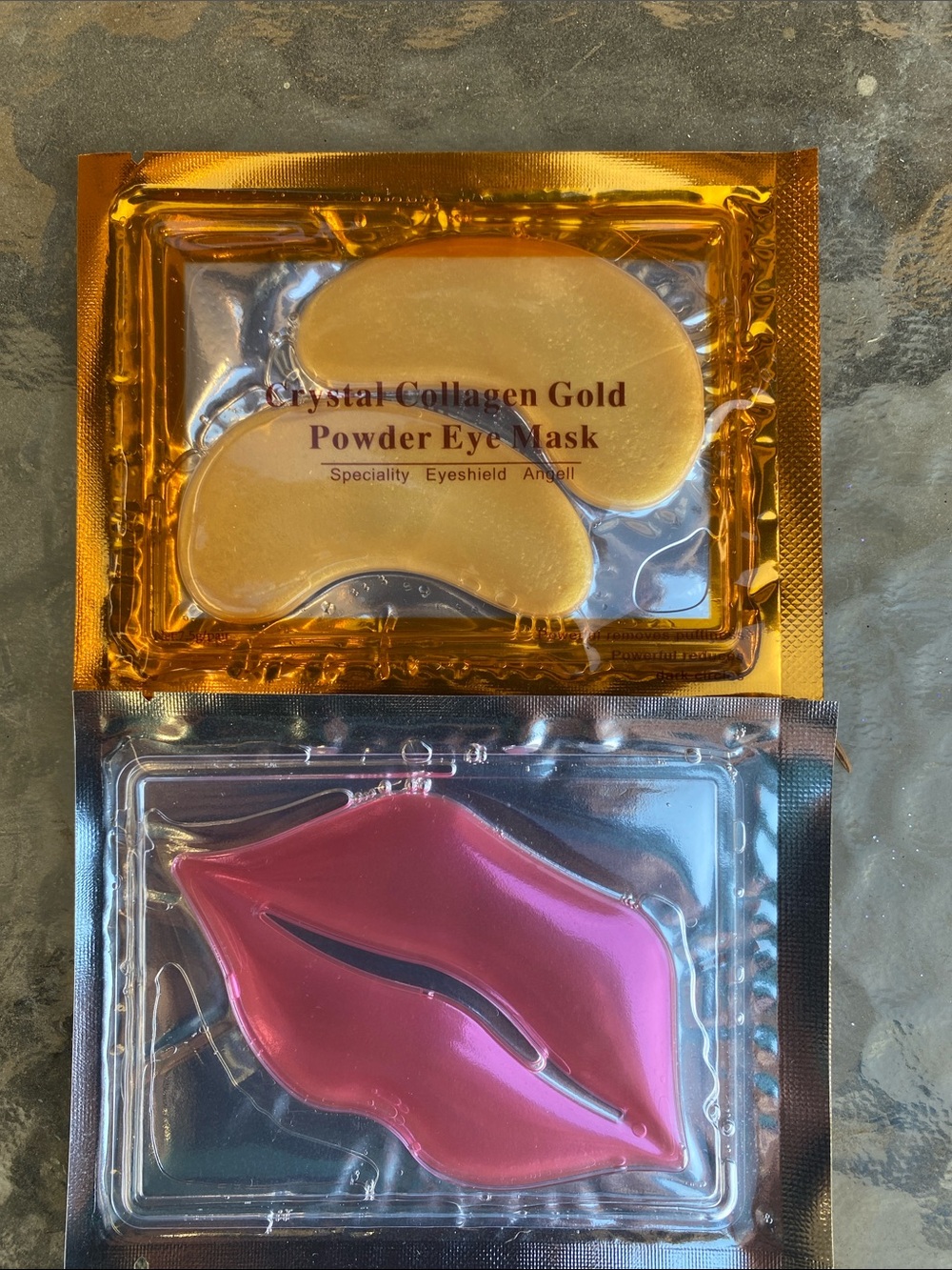 Crystal Collagen Gold Eye Patches & Pink Lip Mask - Hydrating Duo